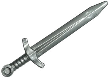 66964 - Minifigure, Weapon Sword, Greatsword Pointed with Upturned Crossguard