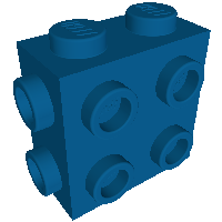 67329 - Brick, Modified 1 x 2 x 1 2/3 with Studs on Side and Ends