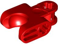 67695 - Technic, Axle Connector 2 x 3 with Ball Joint Socket - Closed Sides, Straight Forks with Closed Axle Holes