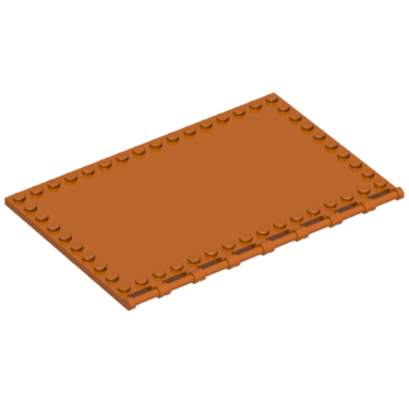 69934 - Tile, Modified 10 x 16 with Studs on Edges and Bar Handles