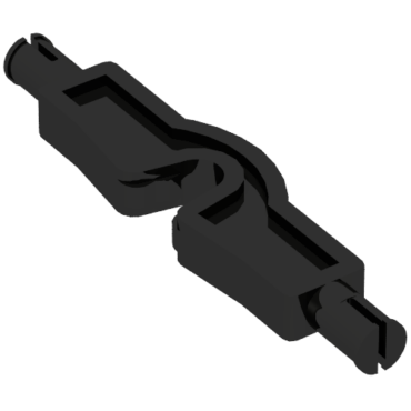 69964 - Vehicle, Axle Flattened with Cutout and Wheels Holders
