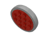 715c01 - Wheel with 12 Studs with Black Tire Smooth - Large Solid (715 / 36)