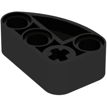 71708 - Technic, Liftarm, Modified L-Shape Quarter Ellipse Thick 2 x 3