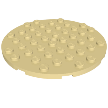 74611 - Plate, Round 8 x 8 with Hole