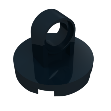 74698 - Tile, Round 2 x 2 with Lifting Ring Thick and Bottom Stud Holder
