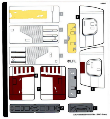 75301stk01 - Sticker Sheet for Set 75301 - (73624/6328228)