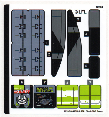 75314stk01 - Sticker Sheet for Set 75314 - (78795/6347358)