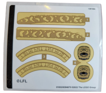 75326stk01 - Sticker Sheet for Set 75326 - (01832/6394675)