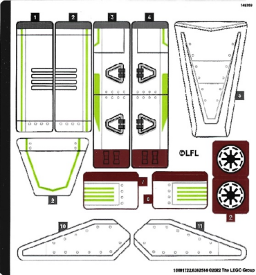 75342stk01 - Sticker Sheet for Set 75342 - (10001722/6392514)