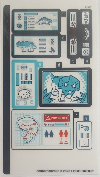 75939stk01 - Sticker Sheet for Set 75939 - (68068/6302090)