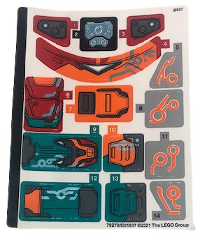 76194stk01 - Sticker Sheet for Set 76194 - (79270/6351837)