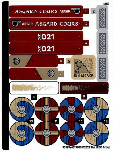 76208stk01 - Sticker Sheet for Set 76208 - (90529/6379805)