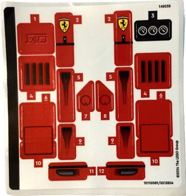 76934stk01 - Sticker Sheet for Set 76934 - (10110089/6513804)