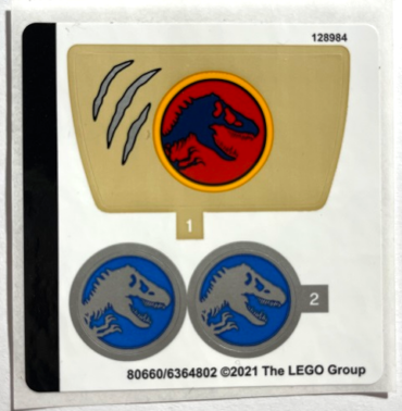 76941stk01a - Sticker Sheet for Set 76941 - International Version - (80660/6364802)