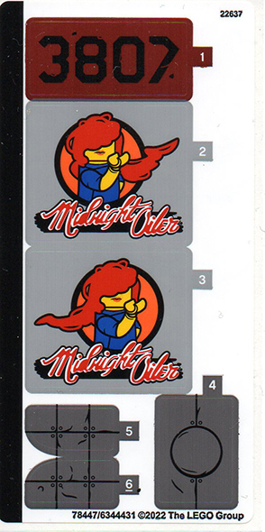 76947stk01 - Sticker Sheet for Set 76947 - (78447/6344431)