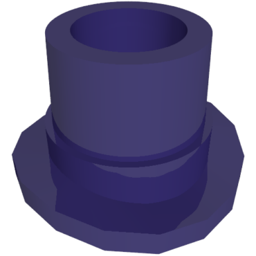 77108 - Minifigure, Top Hat with Small Pin and Open Top