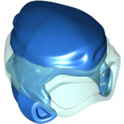 77151pb01 - Minifigure, Headgear Ninjago Wrap Type 8 with Trans-Light Blue Scuba Diver Mask Pattern