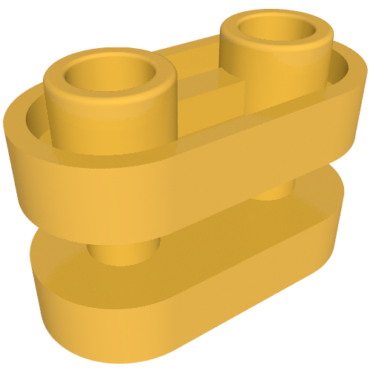 77808 - Brick, Round 1 x 2 with Hollow Studs and Open Center with Bars