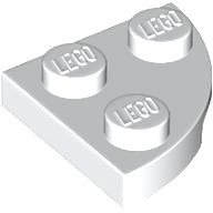 7904 - Plate, Round Corner 2 x 2
