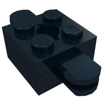 792c03 - Arm Holder Brick 2 x 2 with Top Hole with Arms (792c04 / 795) (Homemaker Figure / Maxifigure Torso Assembly)