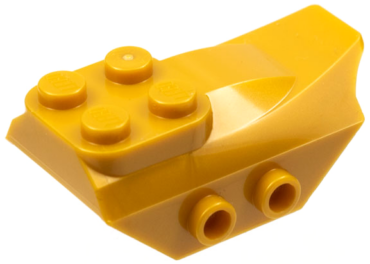 79897 - Slope, Curved 4 x 2 with 4 Studs on Top, 2 Hollow Studs on Each Side, Wing End