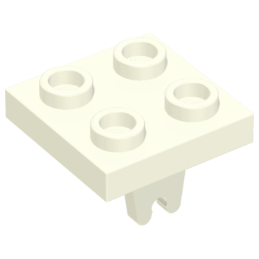 8 - Plate, Modified 2 x 2 with Wheel Holder Bottom