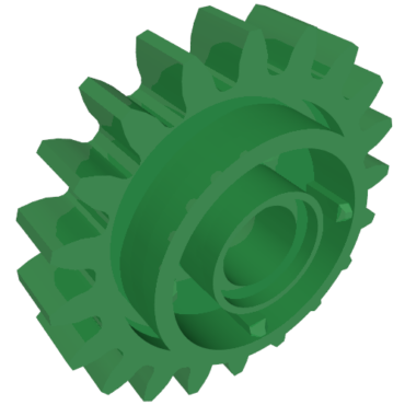 81346 - Technic, Gear 20 Tooth with Clutch on Both Sides