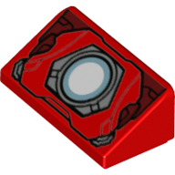 85984pb238 - Slope 30 1 x 2 x 2/3 with Arc Reactor Pattern