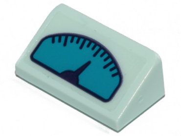 85984pb240 - Slope 30 1 x 2 x 2/3 with Dark Azure Gauge with Dark Purple Needle on Transparent Background Pattern (Sticker) - Set 41403