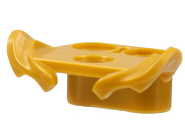 86123 - Minifigure Armor Shoulder with Tiered Fins, 2 Vertical Pin Holes on Back