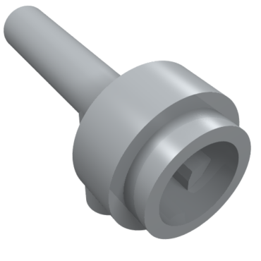 86208 - Minifigure, Utensil Space Gun / Torch - Without Grooves