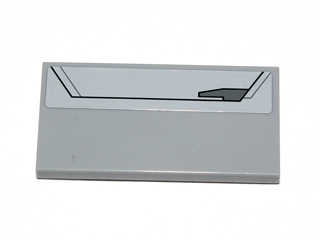 87079pb0087L - Tile 2 x 4 with SW Interceptor Armor Plating Pattern Model Left (Sticker) - Set 9494