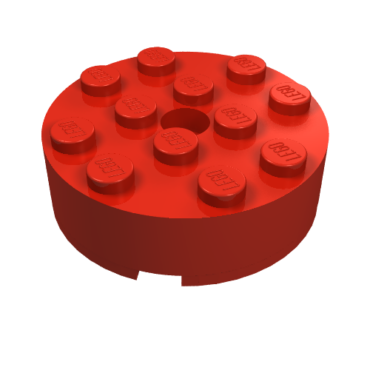 87081 - Brick, Round 4 x 4 with Hole