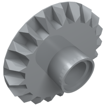 87407 - Technic, Gear 20 Tooth Bevel with Pin Hole
