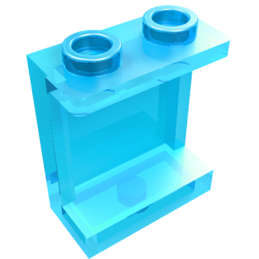 87552 - Panel 1 x 2 x 2 with Side Supports - Hollow Studs