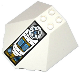 87606pb03 - Windscreen 6 x 6 x 2 Canopy with Engine and Valve Pattern (Sticker) - Set 70588