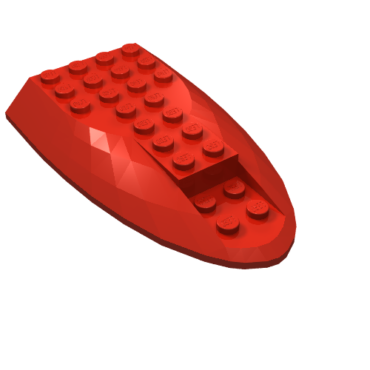 87615 - Aircraft Fuselage Aft Section Curved Top 6 x 10