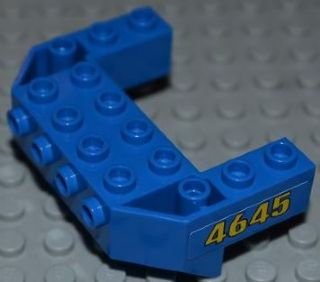 87619pb01 - Train Front Sloping Base with 4 Studs with Yellow '4645' Pattern on Both Sides (Stickers) - Set 4645