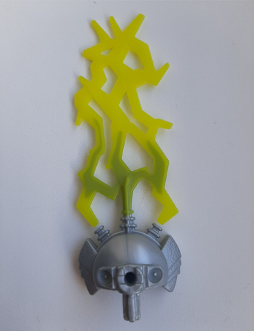 87812pb01 - Hero Factory Weapon, Triple Lightning Bolts with Marbled Trans-Neon Green Pattern