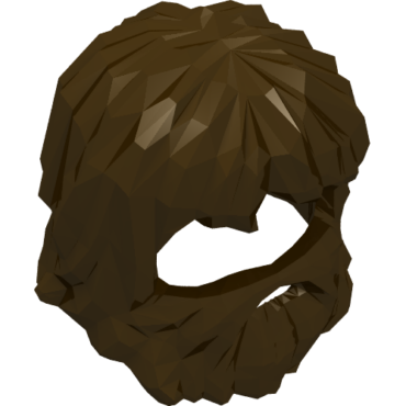 87999 - Minifigure, Hair Shaggy with Beard and Mouth Hole