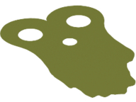 90005 - Minifigure Armor Pauldron Cloth, Tattered, Long (Length 35mm)