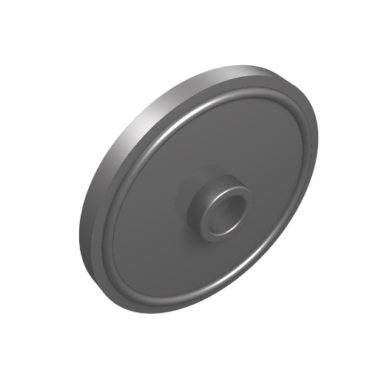91884 - Minifigure, Shield Circular Rimmed Face with Stud