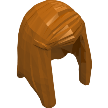 92083 - Minifigure, Hair Female Long Straight with Left Side Part