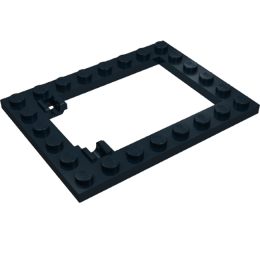 92107 - Plate, Modified 6 x 8 Trap Door Frame Horizontal (Long Pin Holders)