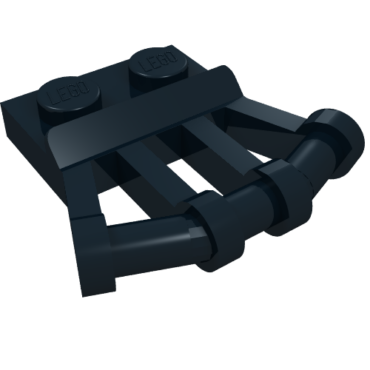 92692 - Plate, Modified 1 x 2 with Angled Bar Handles on Side
