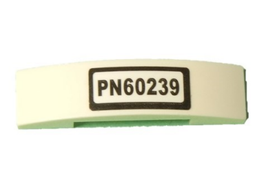 93273pb120 - Slope, Curved 4 x 1 x 2/3 Double with 'PN60239' Pattern (Sticker) - Set 60239