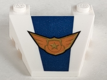 93348pb006 - Wedge 4 x 4 Taper with Stud Notches with Sky Police Logo Pattern