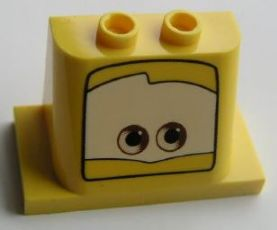 93598pb02 - Windscreen 2 x 3 x 2 with 2 x 4 Base with Eyes on White Background Pattern 3