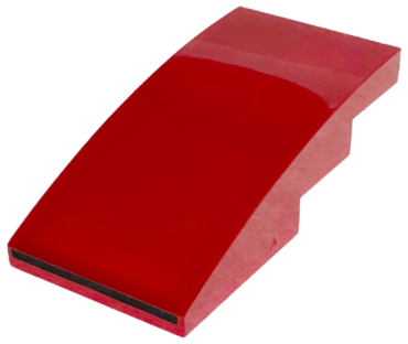 93606pb230 - Slope, Curved 4 x 2 with Black Line Pattern