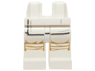 970c00pb0325 - Hips and Legs with SW White Leggings, Puttees Loose, Thin Wrap Pattern